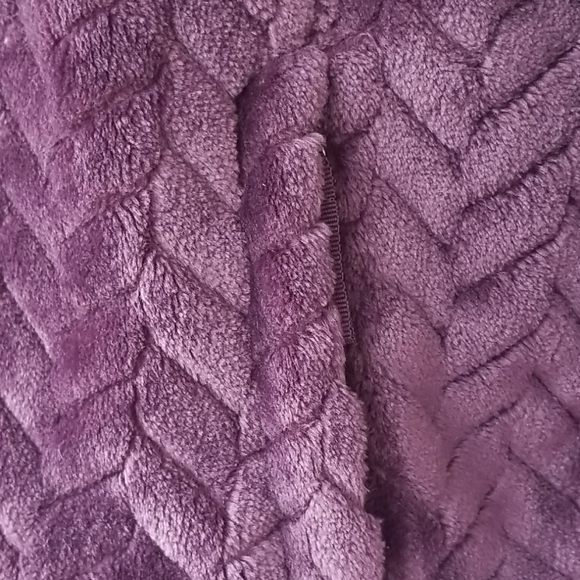 ๐ FREE COUNTRY Chevron Butter Pile Jacket Purple M NWT - Picture 3 of 12